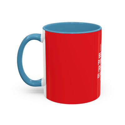Funny Gym Coffee Mug – “I Lift Because Punching People is Frowned Upon” – 11oz Mug with Color Inside – Gift for Gym Lovers
