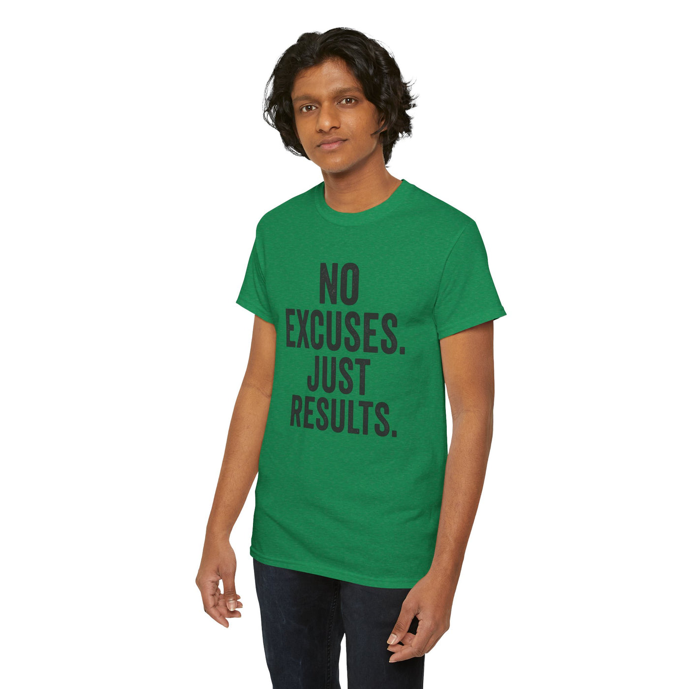 Motivational Unisex Heavy Cotton Tee - No Excuses Just Results, Fitness Shirt, Workout Apparel, Inspirational Top, Gift for Athletes, [...]