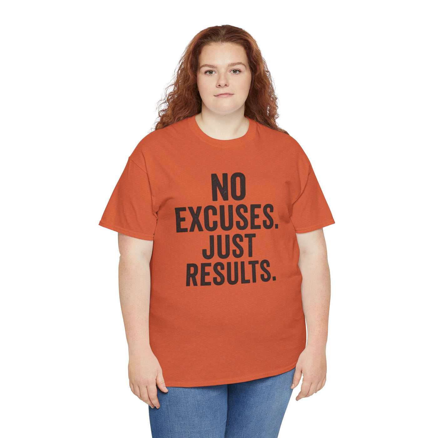 Motivational Unisex Heavy Cotton Tee - No Excuses Just Results, Fitness Shirt, Workout Apparel, Inspirational Top, Gift for Athletes, [...]