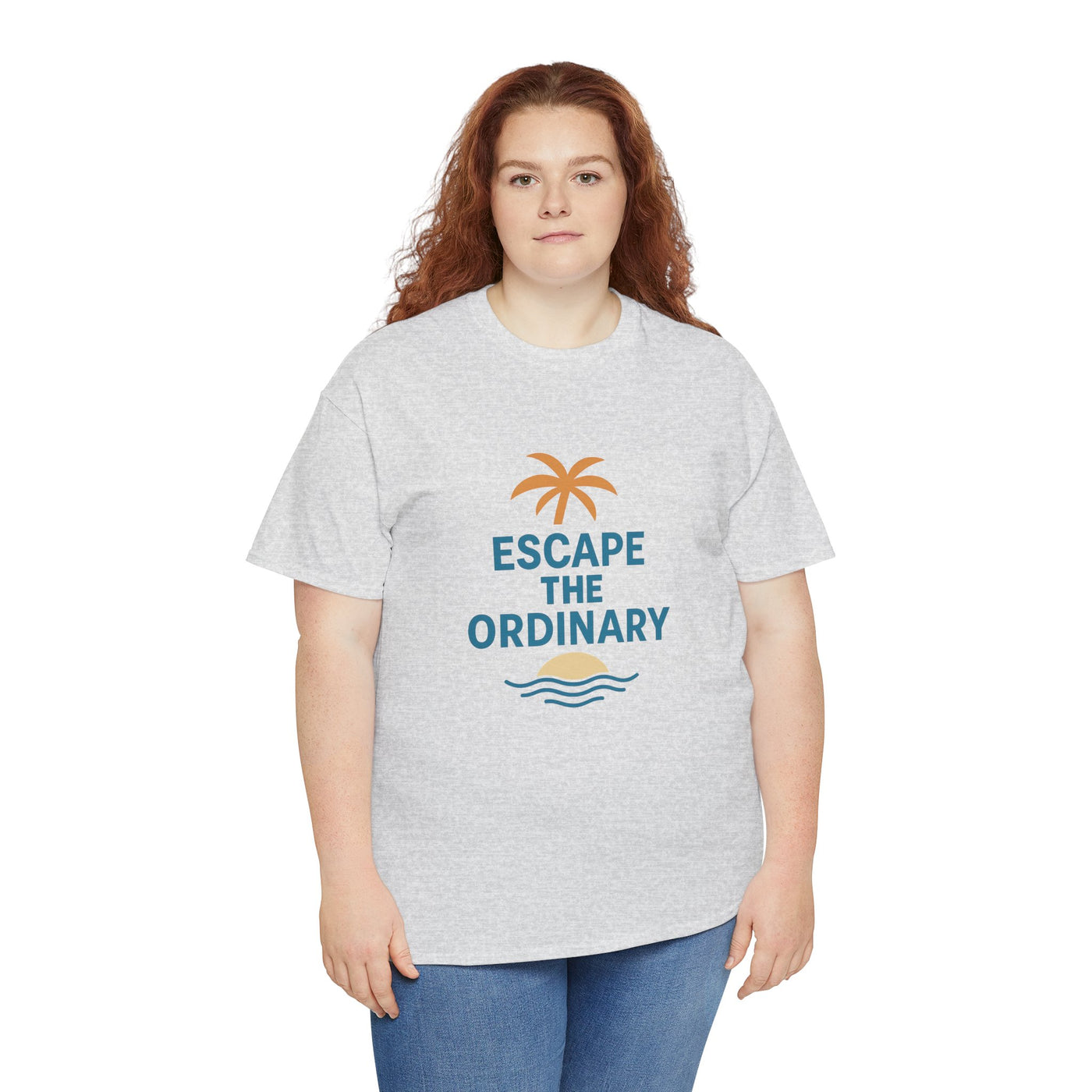 Escape the Ordinary T-Shirt – Tropical Palm Tree Shirt – Adventure Travel Unisex Tee – Summer Beach Shirt – Motivational Graphic Tee