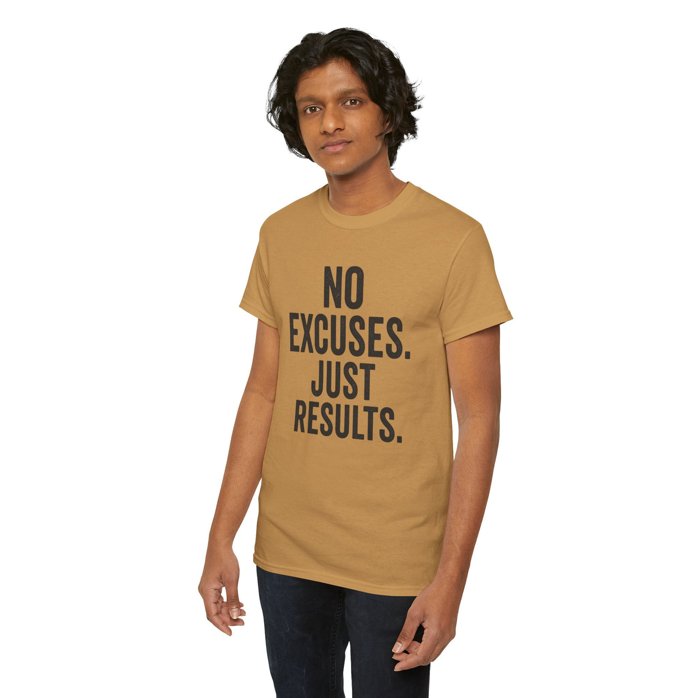 Motivational Unisex Heavy Cotton Tee - No Excuses Just Results, Fitness Shirt, Workout Apparel, Inspirational Top, Gift for Athletes, [...]
