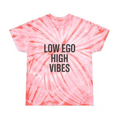Low Ego High Vibes Tie-Dye Tee, Boho T-Shirt, Positive Vibes Shirt, Casual Summer Top, Gift for Friends, Festival Wear