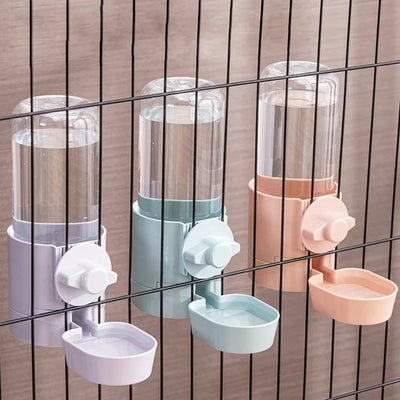 pet feeder with water bottle