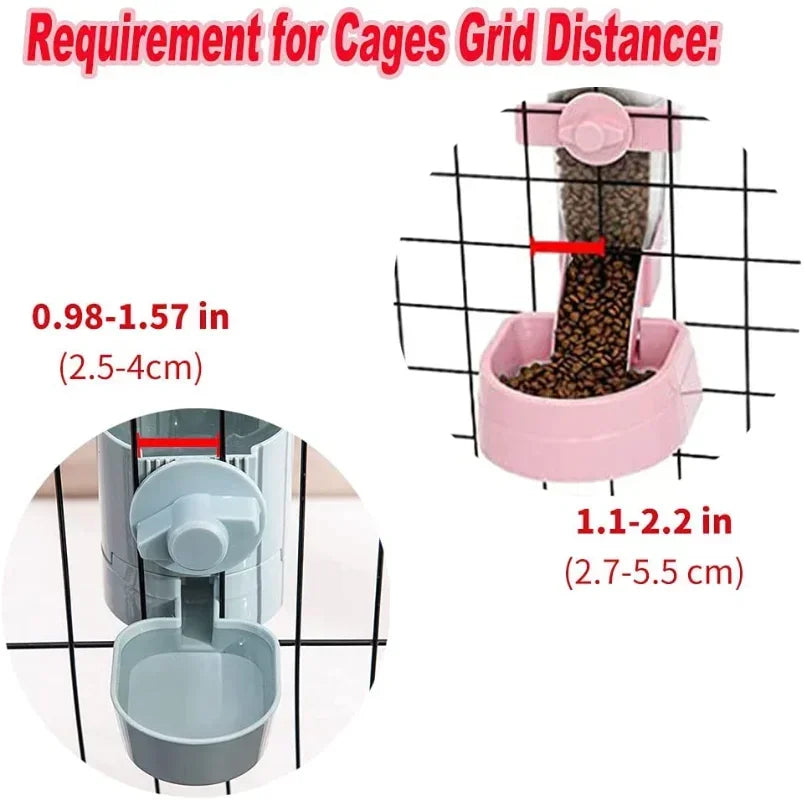 pet feeder with water bottle