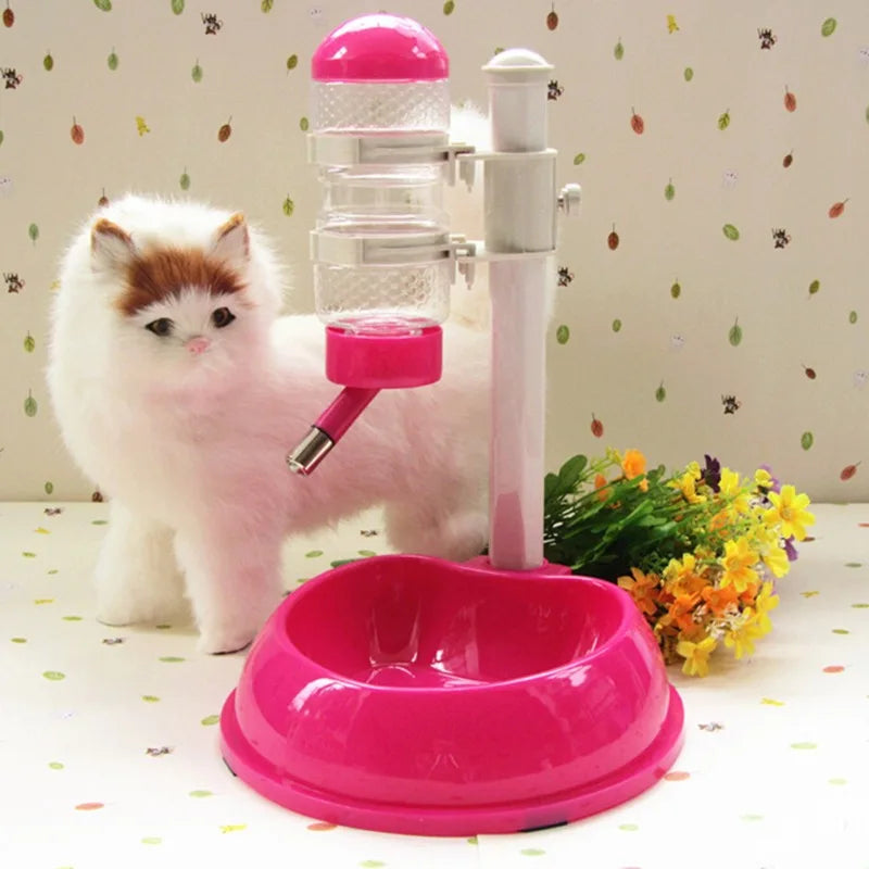 Liftable dog water bowl