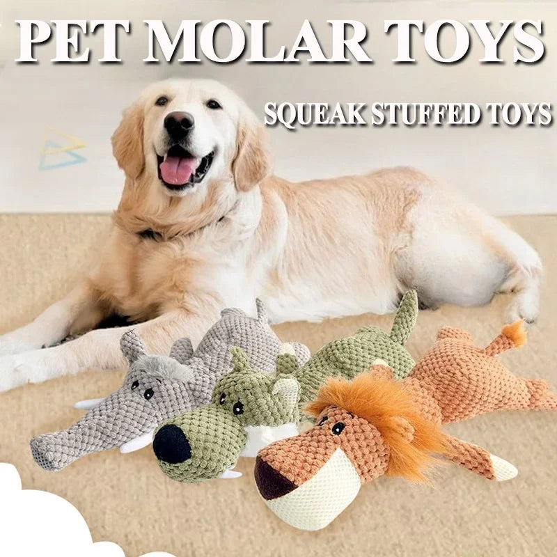 Large breed interactive squeak toys