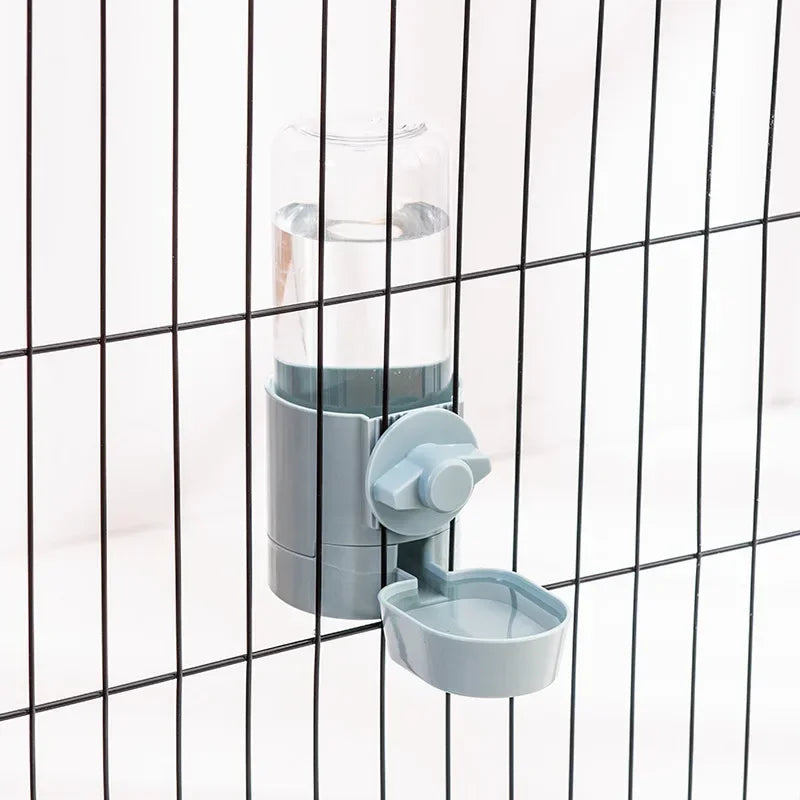 pet feeder with water bottle