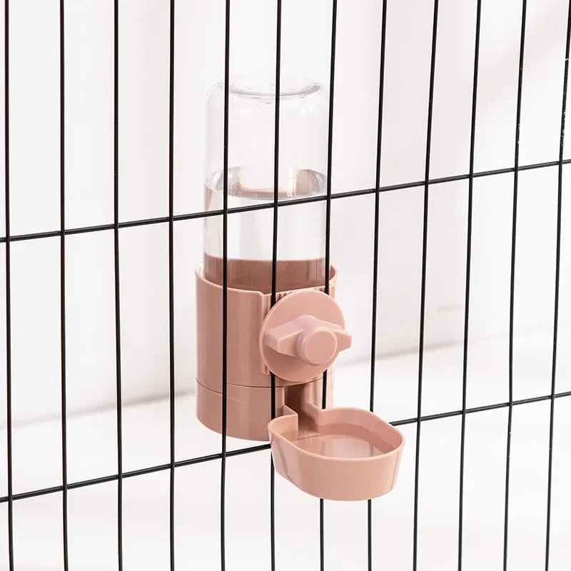 pet feeder with water bottle