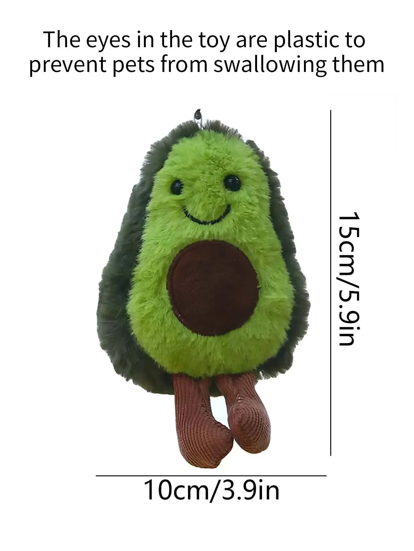 plush avocado pet toy