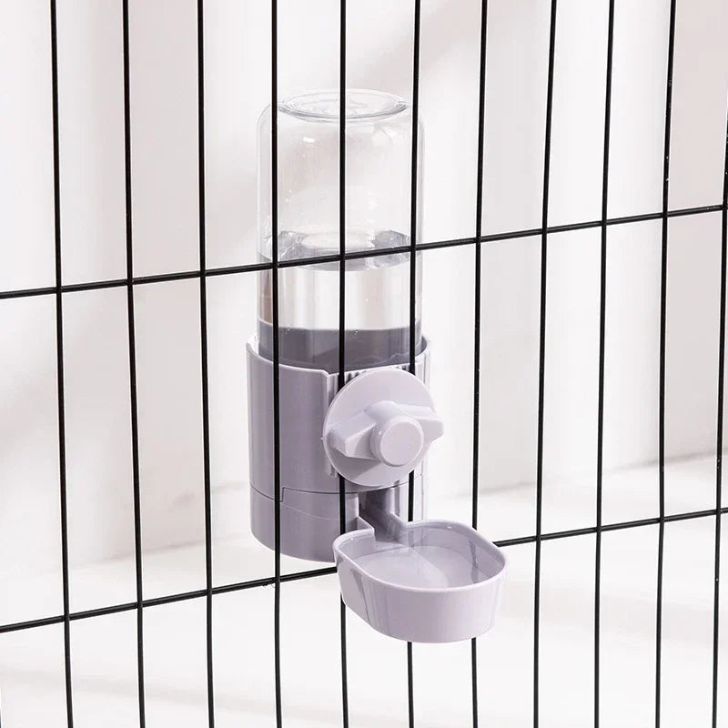 pet feeder with water bottle